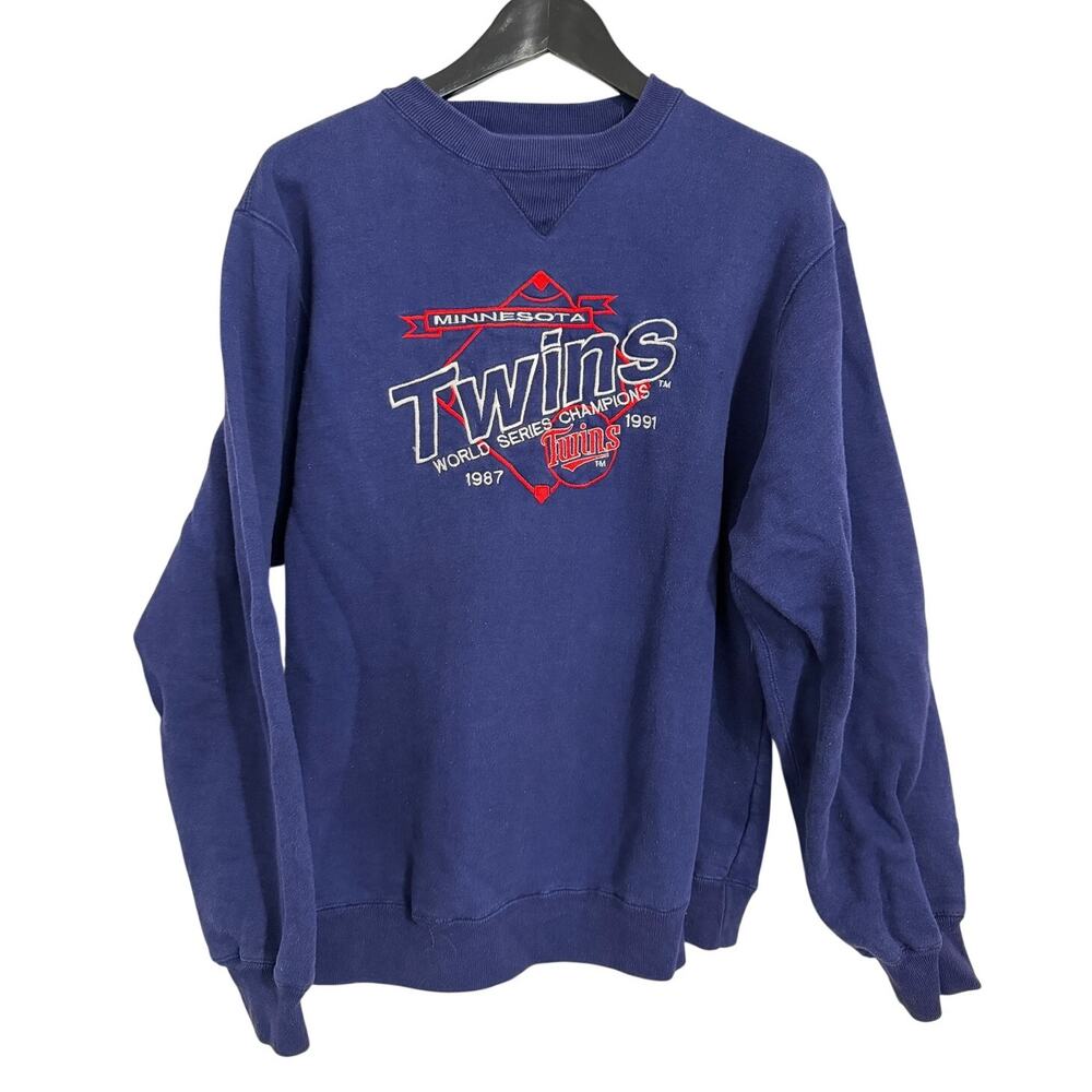 Vintage Minnesota Twins 1987/1991 World Series Champs Crewneck Size M